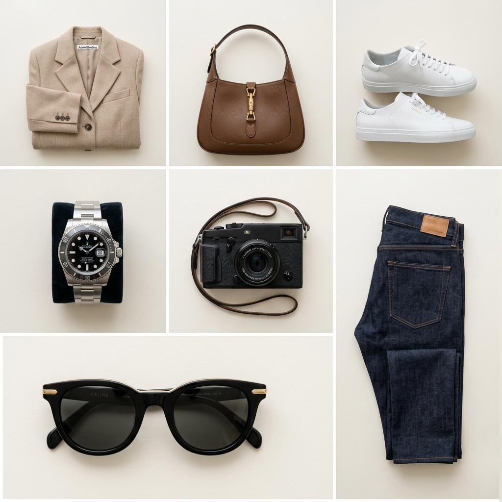Wardrobe Resale Items Flatlay
